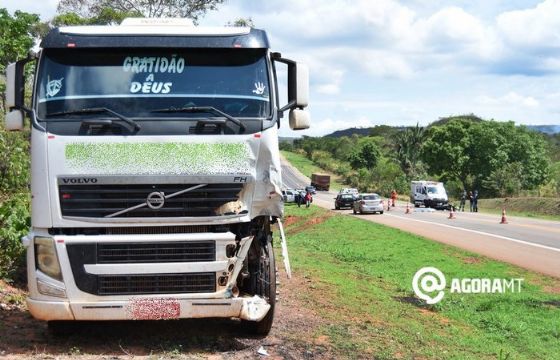 Motociclista morre após colidir com carreta que saiu de Confresa na MT 130