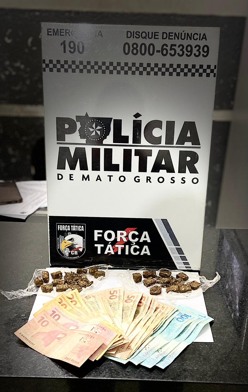 Força Tática prende mulher suspeita de tráfico e corrupção de menores