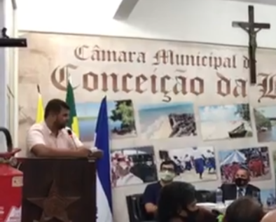 Prefeito Mateusinho fala de desafios enfrentado no início do mandato a frente da Prefeitura na Câmara Municipal de Conceição da Barra