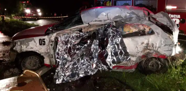 Um grave acidente na noite de ontem (20), em Mafra, deixou uma morte