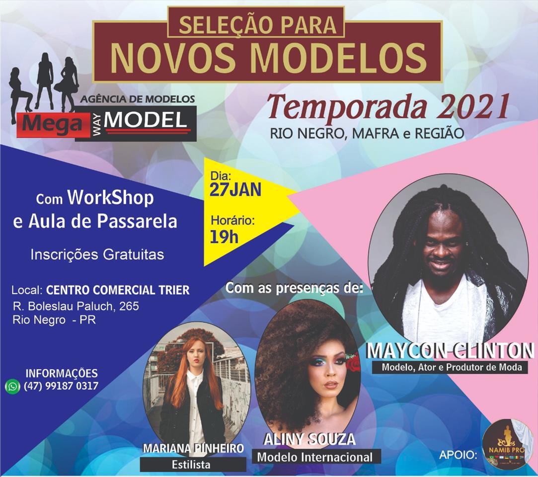 Novos talentos para carreira de modelo