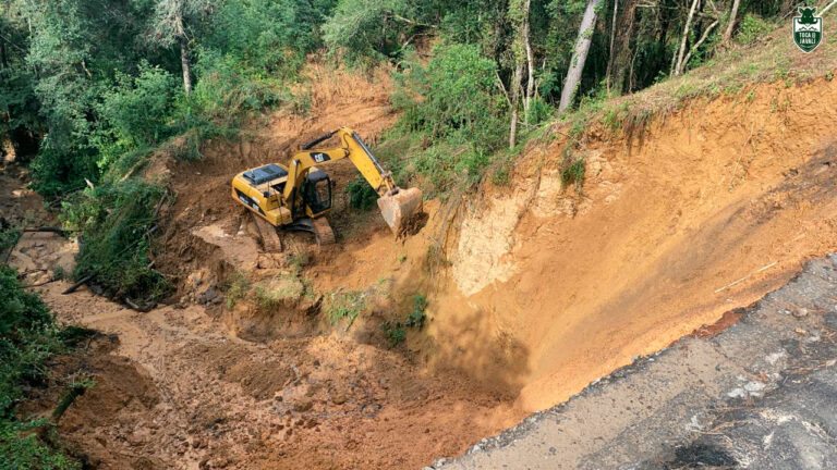 Empresa canoinhense inicia trabalho de recuperação da rodovia BR 280 em Mafra