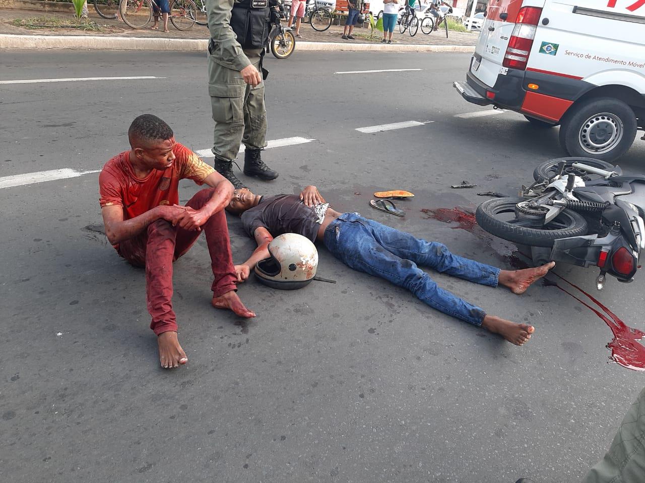 Criminosos são baleados na Av. Frei Serafim em Teresina