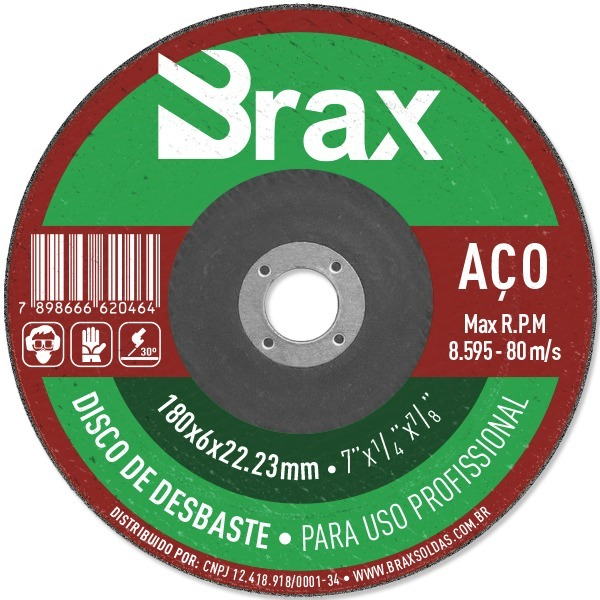 Disco de desbaste 180 - Brax