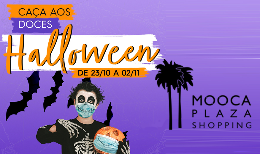 Halloween no Mooca Plaza com Caça aos Doces
